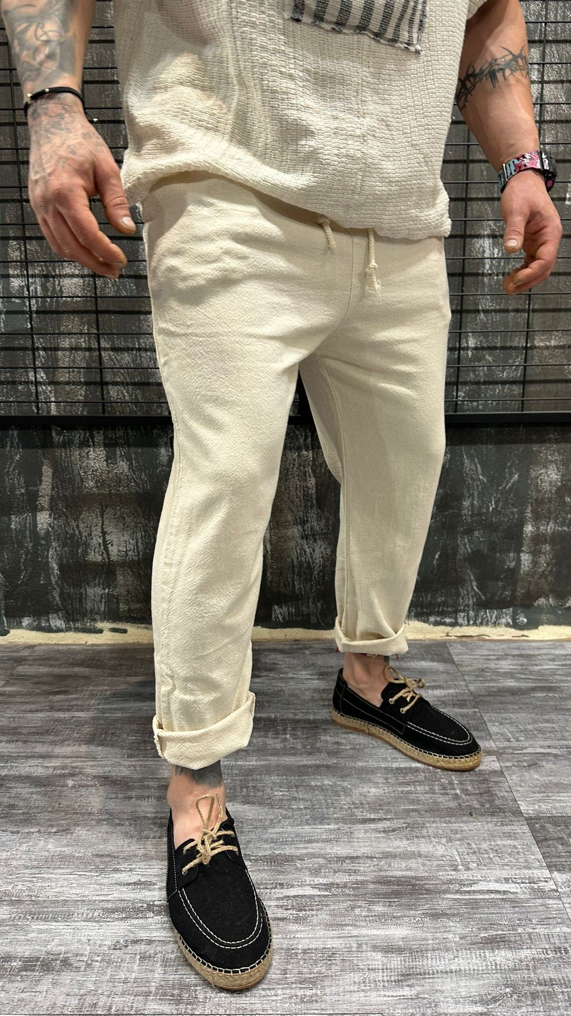 LINEN PANTS NATURAL SAND DJANI