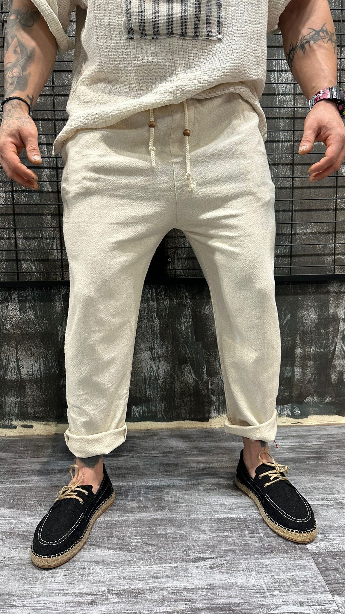 LINEN PANTS NATURAL SAND DJANI