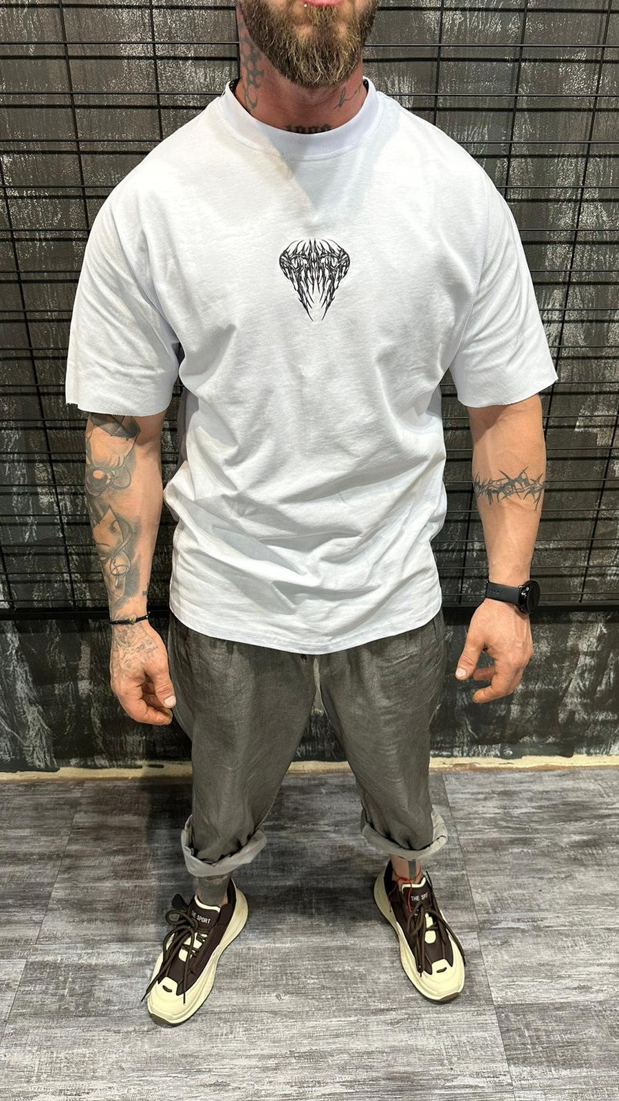GRAPHIC CLAW WHITE DJANI