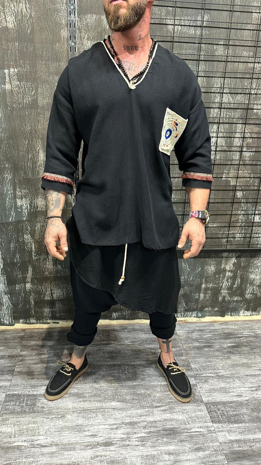 ETHNIC SPIRIT TUNIC BLACK DJANI