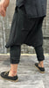 ARTISAN DRAPE PANTS BLACK DJANI