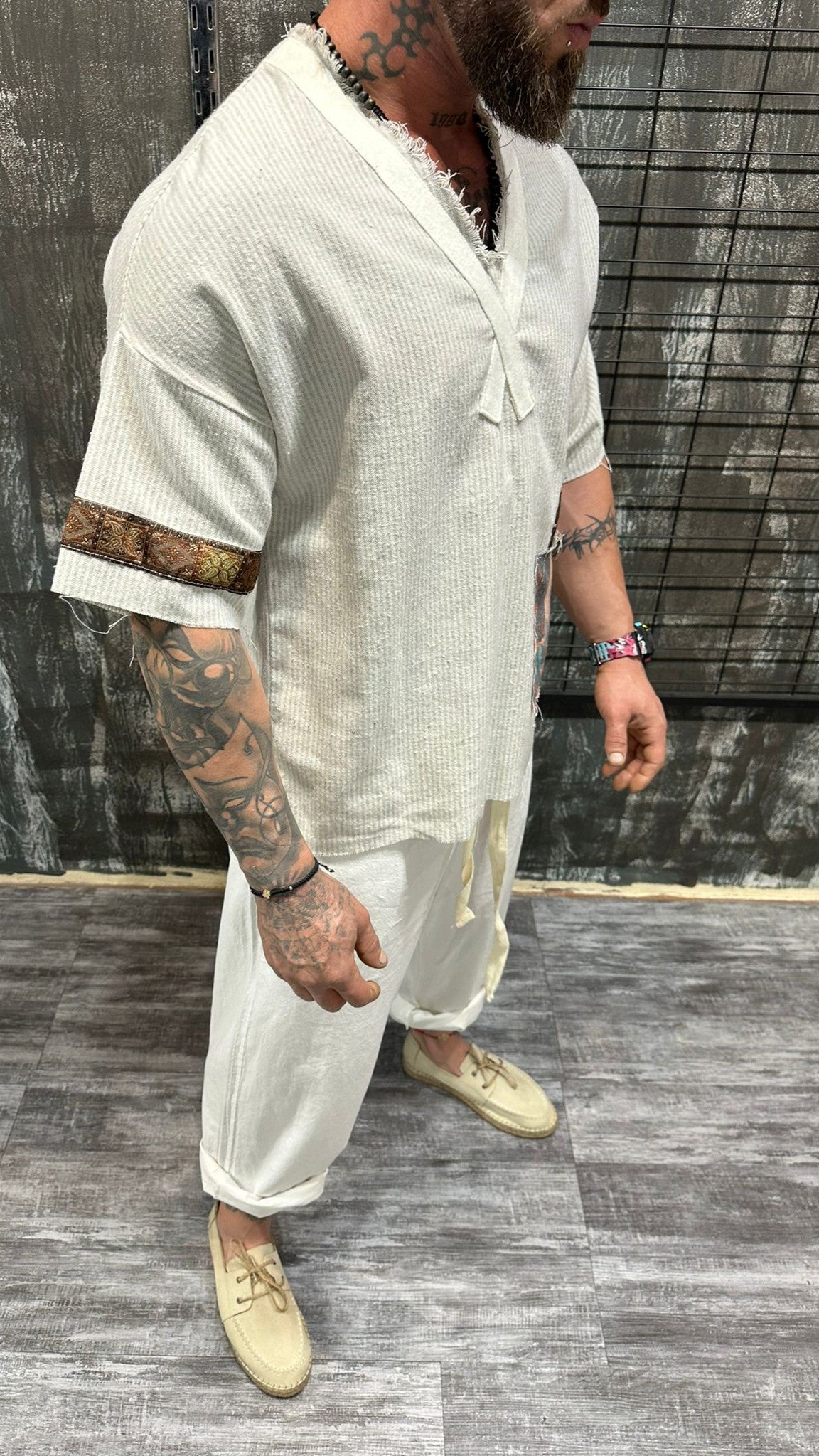 ARTIST'S CANVAS TUNIC IVORY DJANI
