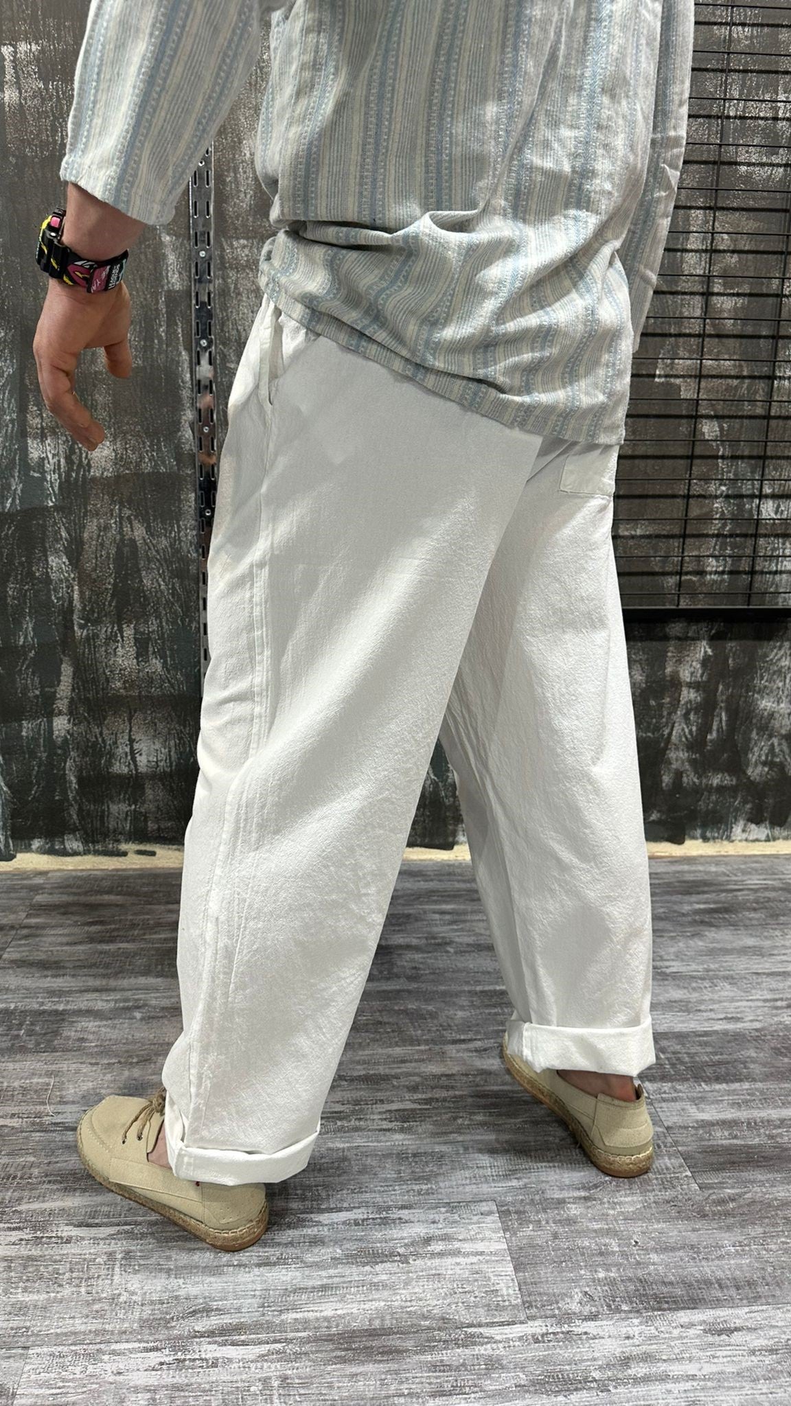 NAUTICAL ESSENCE PANTS WHITE DJANI
