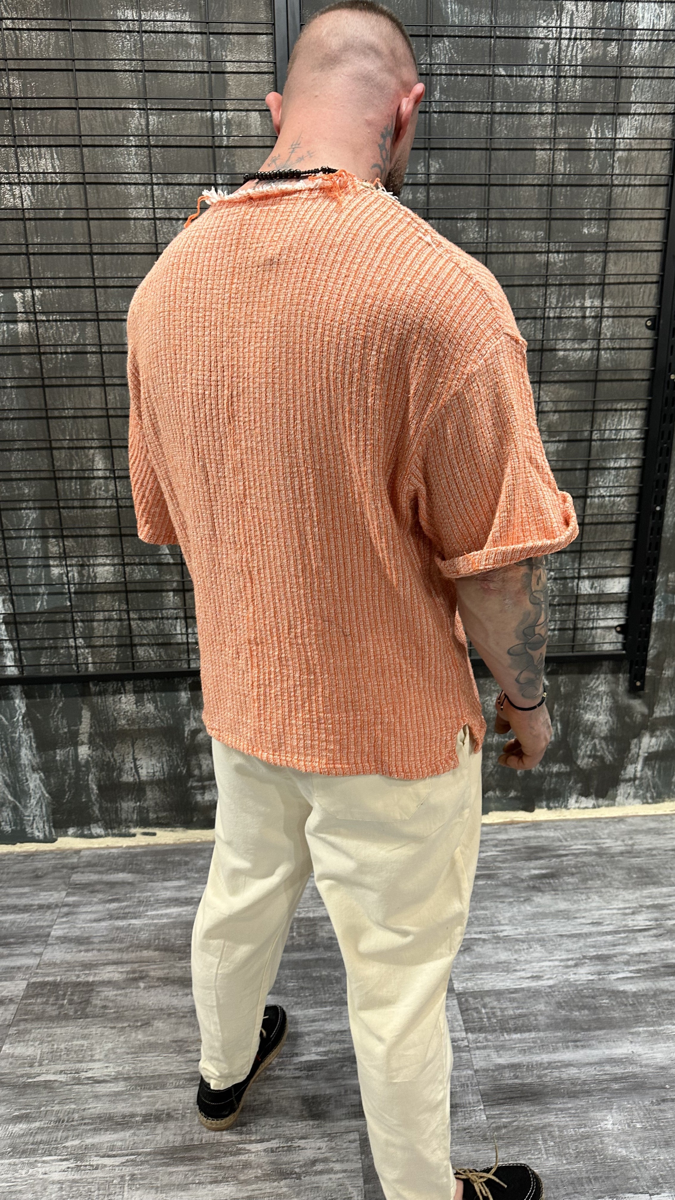 SUNBURST TEXTURE SHIRT DJANI
