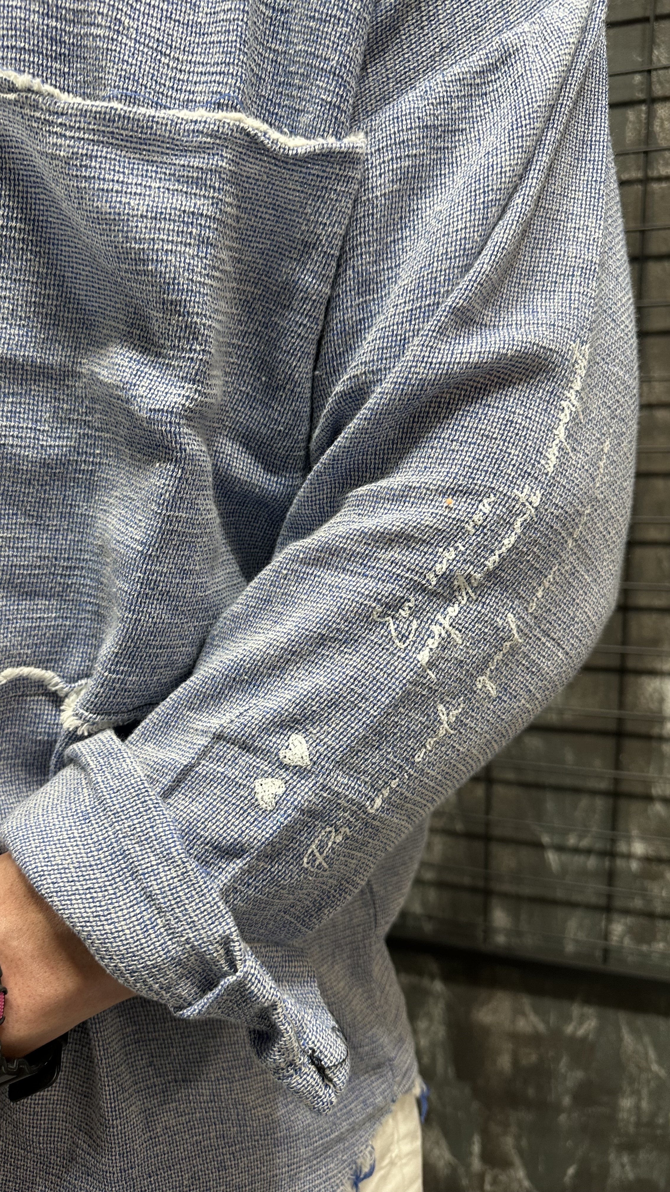 RAW EDGE LINEN SHIRT DJANI