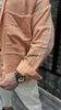 RAW EDGE ORANGE LINEN SHIRT DJANI