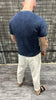DISTRESSED VINTAGE KNIT INDIGO BLUE DJANI