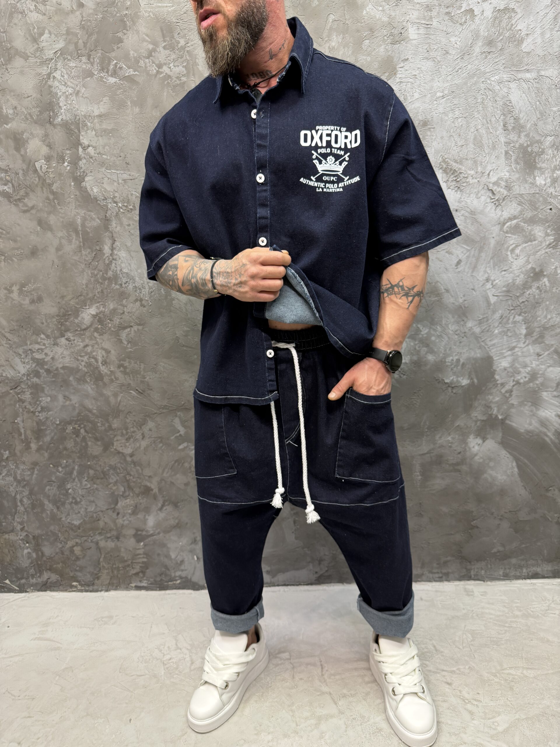 IMG_1588 Мъжки деним сет с шалвар панталон – Urban Denim Statement - Image 1
