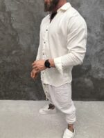 Premium Textured Shirt „Milano“ Ivory Edition - Image 4