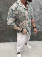 Premium Crochet Shirt „Tropical Breeze“ Mint Edition