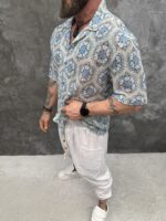 SKY NOMAD CROCHET LINEN SHIRT