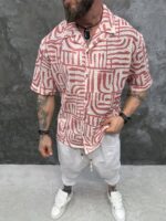 Premium Crochet Shirt „Maze“ Rose Edition - Image 4