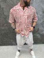 Premium Crochet Shirt „Maze“ Rose Edition - Image 5