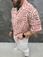 Premium Crochet Shirt „Maze“ Rose Edition - Image 6
