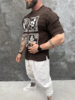 Premium Oversize тениска „Botanic“ Brown edition - Image 2