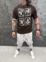 Premium Oversize тениска „Botanic“ Brown edition - Image 5