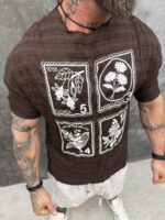 Premium Oversize тениска „Botanic“ Brown edition - Image 6