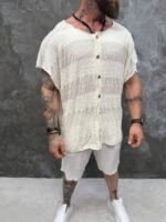 Мъжка плетена риза тип потник Ibiza Wave Premium Knit Shirt - Image 10