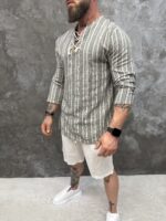 Nomad Heritage Linen Shirt – Мъжка риза с етно мотиви - Image 4