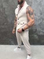 Sahara Linen Set – Мъжки ленен комплект с елек и панталон - Image 6