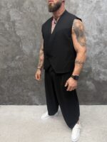 Noir Tailored Set – Мъжки комплект с елек и широк панталон - Image 7
