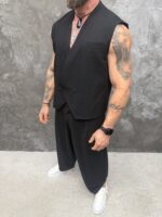 Noir Tailored Set – Мъжки комплект с елек и широк панталон - Image 6