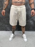 Premium Knit Shorts – Off White - Image 3