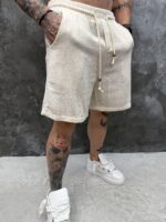 Premium Knit Shorts – Off White