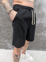 Premium Knit Shorts – Black - Image 2