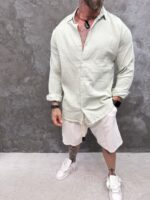 Breeze Linen Shirt – Mint - Image 4