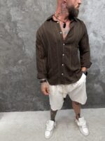 Terra Linen Shirt – Brown - Image 2