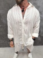 Arctic Linen Shirt – White - Image 2