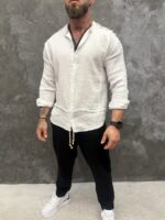 Raw Edge Santorini Shirt - Image 2