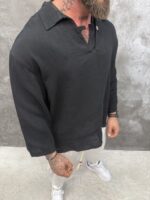Noir Haven Oversized Polo - Image 3