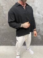Noir Haven Oversized Polo