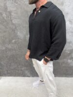 Noir Haven Oversized Polo - Image 2
