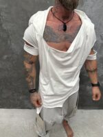 VANTAGE DRAPE HOOD TEE - Image 5